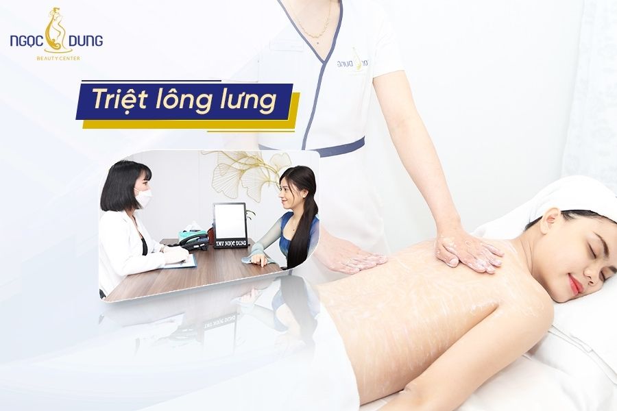 triệt lông lưng