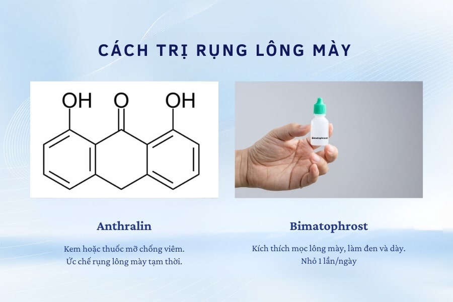 Cách khắc phục lông mày rụng bằng Bimatoprost và Anthralin Cách khắc phục lông mày rụng bằng Bimatoprost và Anthralin