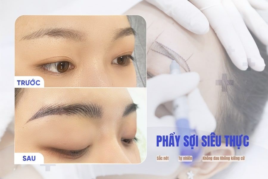 Công nghệ điêu khắc phẩy sợi lông mày 8D siêu thực, cho nét mày mềm mại, “chanh sả” đẹp tự nhiên