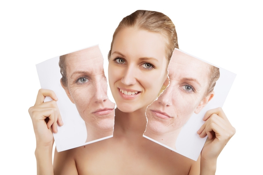 "Lão hóa ngược" là một thuật ngữ dùng để mô tả những những người có vẻ ngoài trẻ trung hơn so với độ tuổi thực. lão hóa ngược trên gương mặt