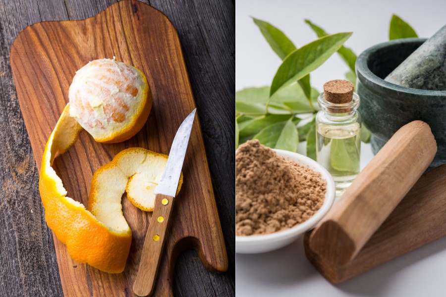 Mặt nạ căng da chống lão hóa từ vỏ cam và bột gỗ đàn hương Mặt nạ căng da chống lão hóa từ vỏ cam và bột gỗ đàn hương