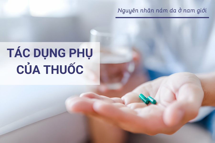 Đã có nhiều nghiên cứu chứng minh, việc sử dụng thuốc nội tiết ngoại sinh có thể gây nám da ở cánh mày râu Đã có nhiều nghiên cứu chứng minh, việc sử dụng thuốc nội tiết ngoại sinh có thể gây nám da ở cánh mày râu