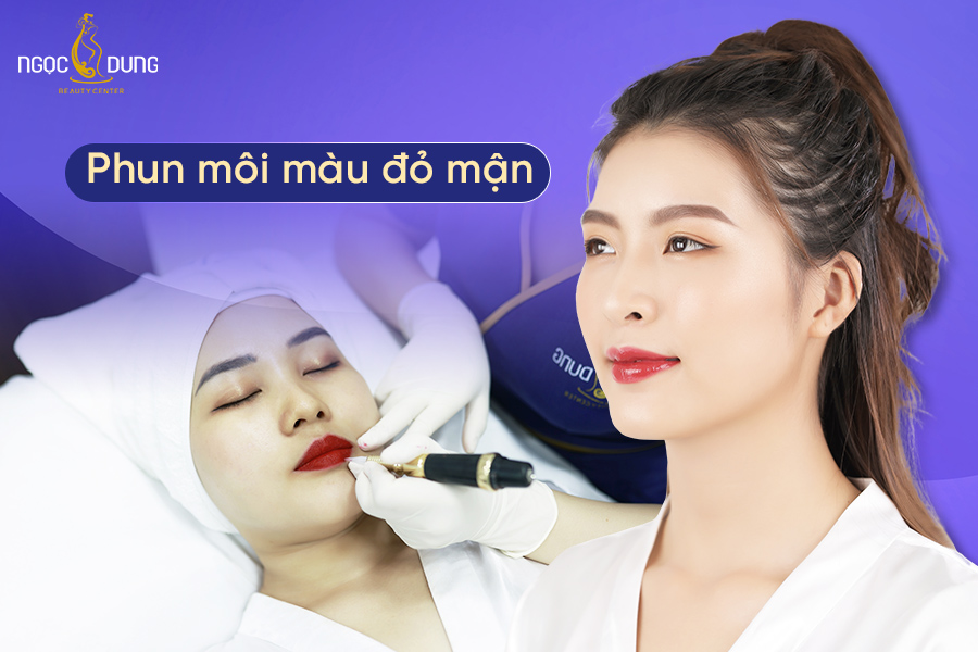 Phun môi màu đỏ mận toát lên vẻ quyến rũ, bí ẩn, không "sến"