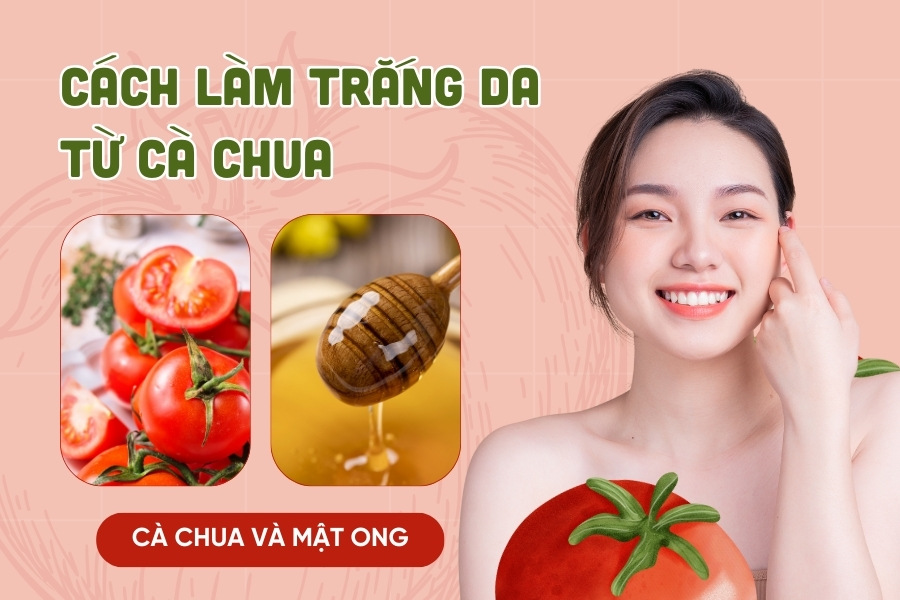 tắm trắng bằng cà chua và mật ong