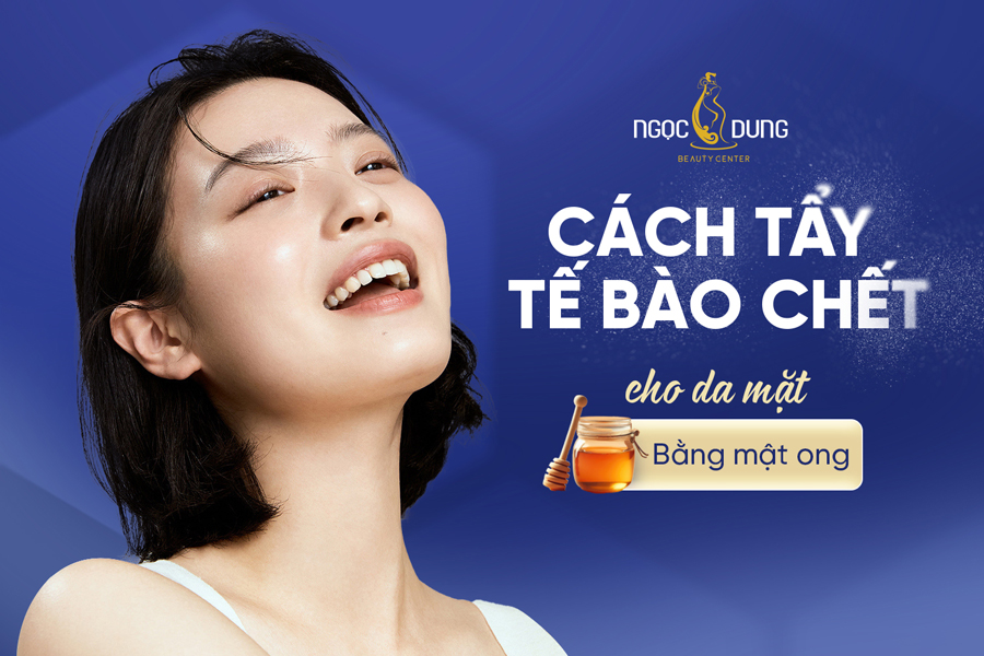 tẩy tế bào chết cho da mặt bằng mật ong