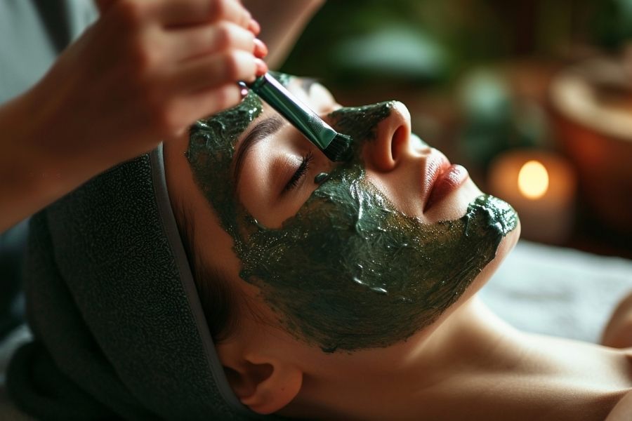 Dùng lá tía tô xay nhuyễn và lọc lấy nước để đắp mặt nạ trị mụn thịt Dùng lá tía tô xay nhuyễn và lọc lấy nước để đắp mặt nạ trị mụn thịt