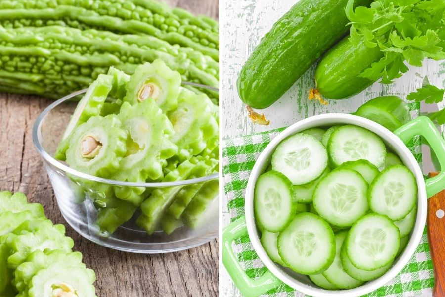 Các chất điện giải và vitamin trong dưa chuột giúp cân bằng độ ẩm cho da, làm dịu và trị mụn