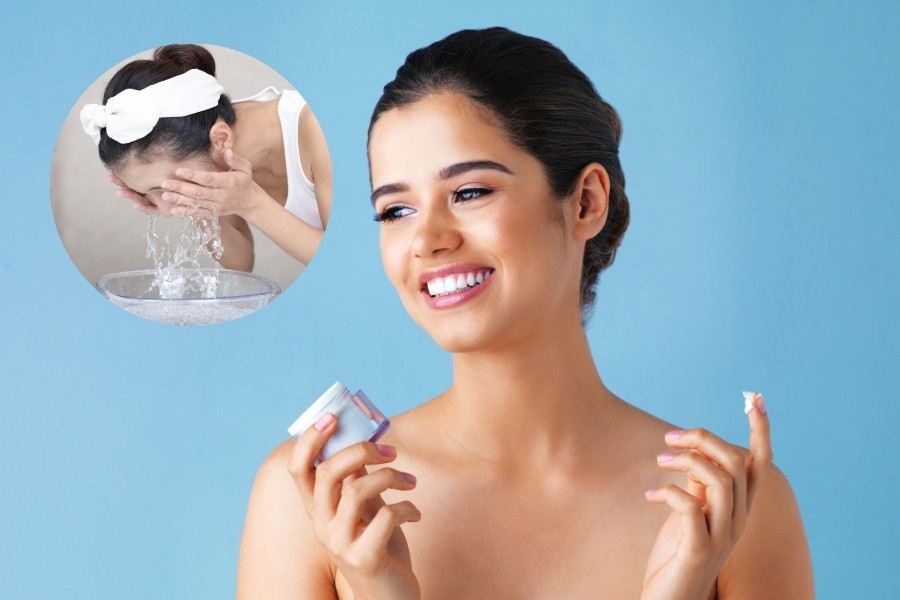 Nên rửa mặt sau khi dưỡng ẩm để ngăn ngừa tình trạng bít tắc lỗ chân lông bôi kem dưỡng ẩm bao lâu thì rửa