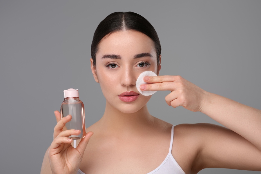 Dùng toner cân bằng pH cho da nhạy cảm Dùng toner cân bằng pH cho da nhạy cảm