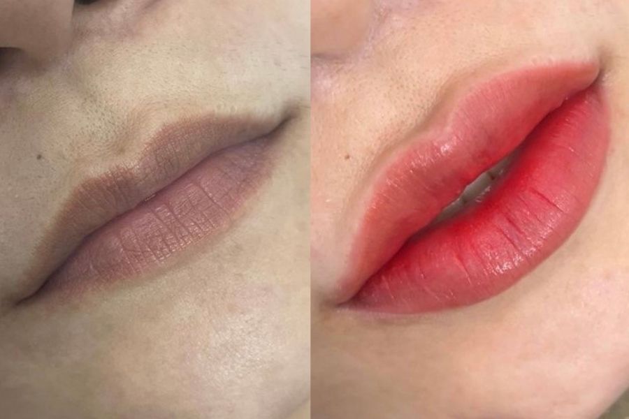 Phun môi Flora – 80 phút – Môi đỏ mận quyến rũ