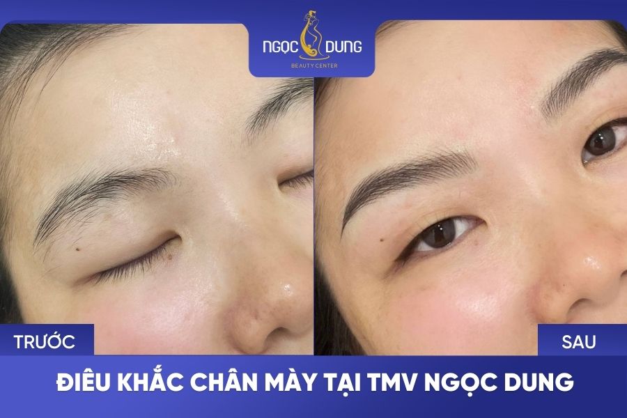 Điêu khắc chân mày châu Âu đẹp, chuẩn dáng sắc nét 6 Phun xăm thẩm mỹ