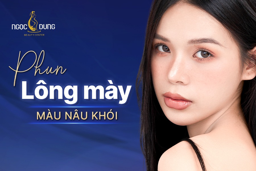 Phun lông mày màu nâu khói