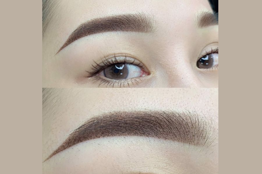 Phun lông mày màu nâu cà phê có đẹp không? Dễ lỗi mốt không? 3 Chân mày màu nâu cà phê
