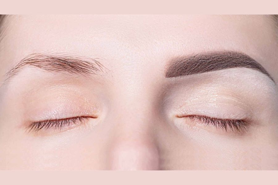 Phun lông mày màu nâu cà phê có đẹp không? Dễ lỗi mốt không? 12 Kết quả phun mày tán bột kiểu Hàn