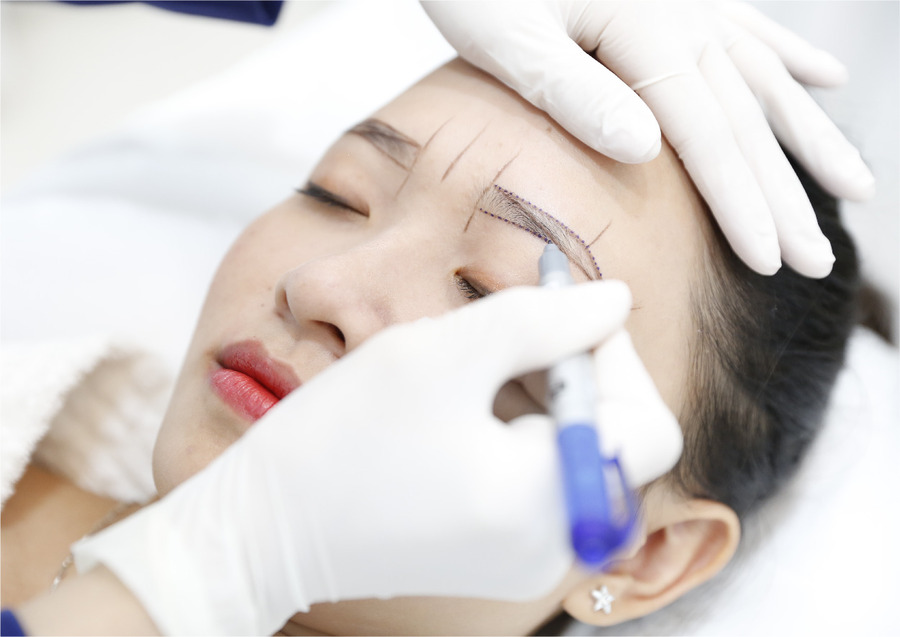 Phun xăm lông mày đẹp tại Thẩm mỹ viện Ngọc Dung
