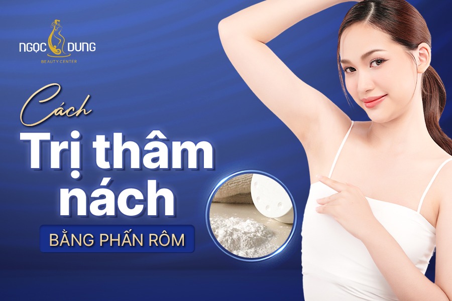 cách trị thâm nách bằng phấn rôm