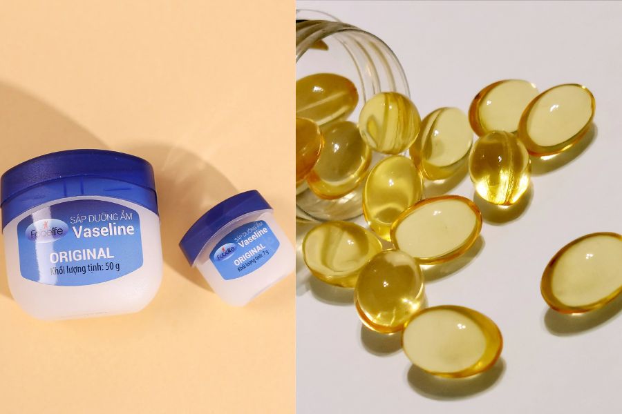 Cách làm lông mày mọc nhanh bằng vaseline hiệu quả tại nhà 6 Vitamin E kết hợp Vaseline giúp tăng cường khả năng nuôi dưỡng và bảo vệ lông mày