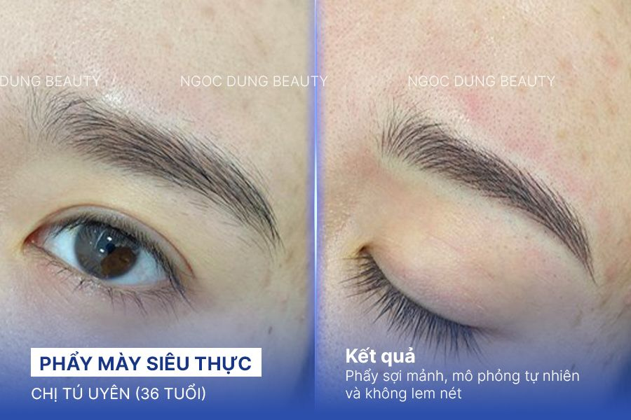 Phẩy mày siêu thực – 60 phút – Mày lên màu tự nhiên