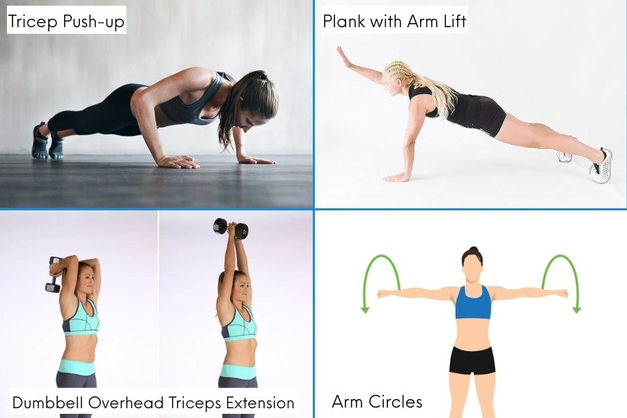 Các bài tập giảm mỡ bắp tay cấp tốc cho nữ