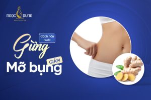 cách nấu nước gừng giảm mỡ bụng