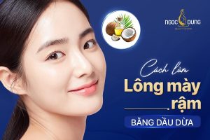Cách làm lông mày rậm bằng dầu dừa