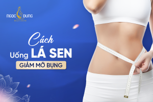Cách uống lá sen giảm mỡ bụng