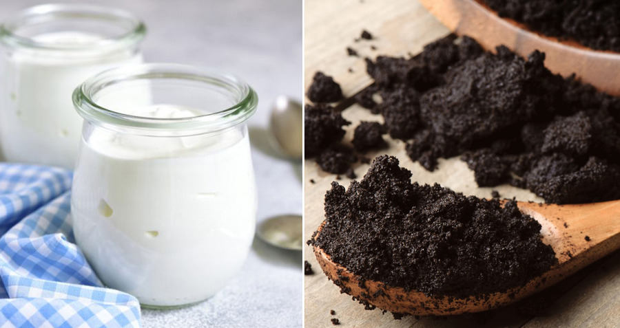 Tắm trắng bằng bã cafe và sữa chua không đường giúp lấy lại làn da mềm mại, căng mịn