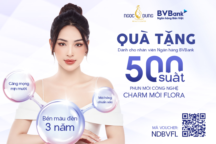 Ưu đãi Charm Môi Flora miễn phí dành riêng cho CBNV BVBank và Timo